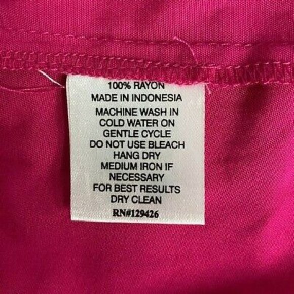 ESCAPADA Fuchsia Pleat Front Halter Tunic Top #K18 - Picture 7 of 9